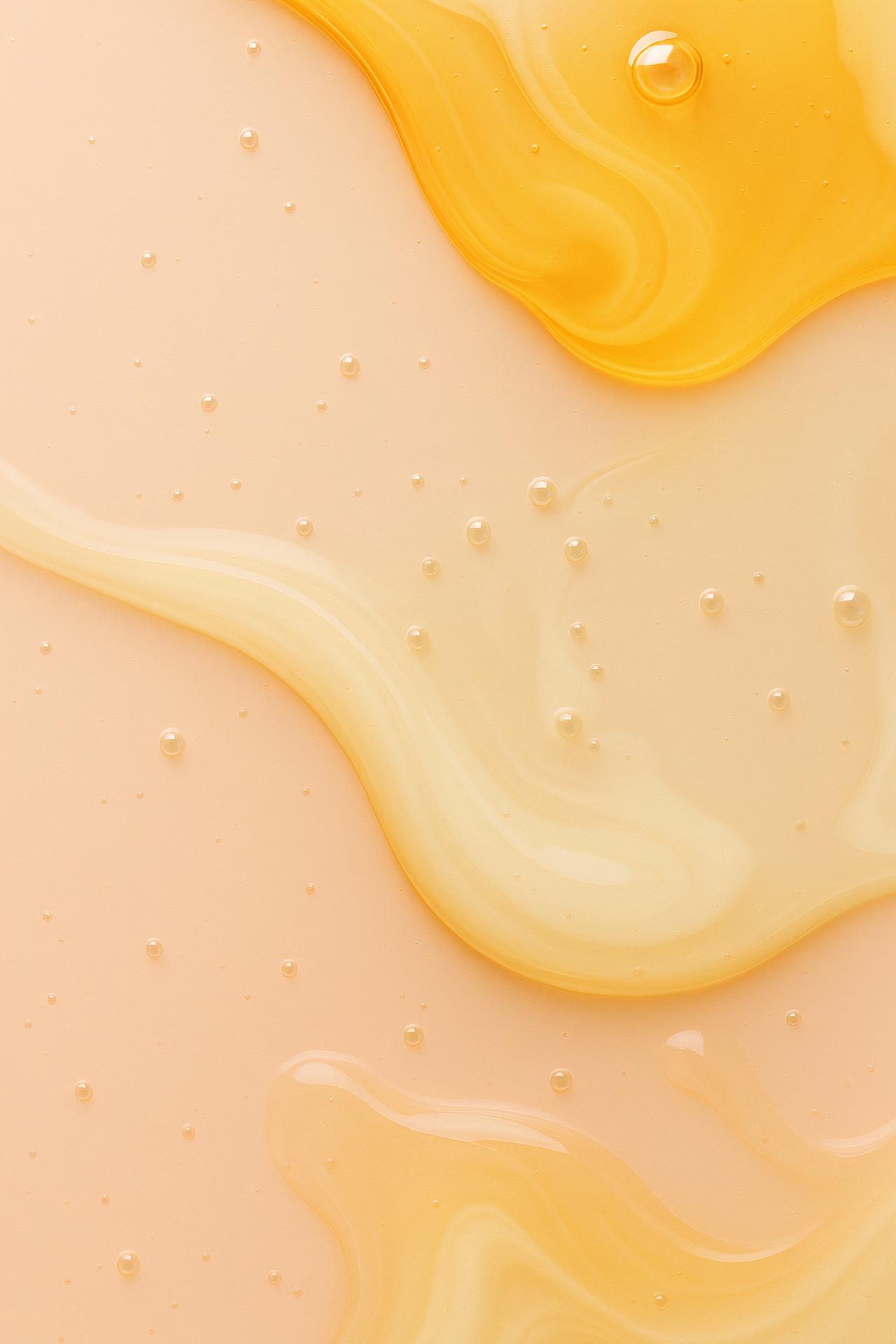 Assorted yellow and orange frozen treats with creamy textures