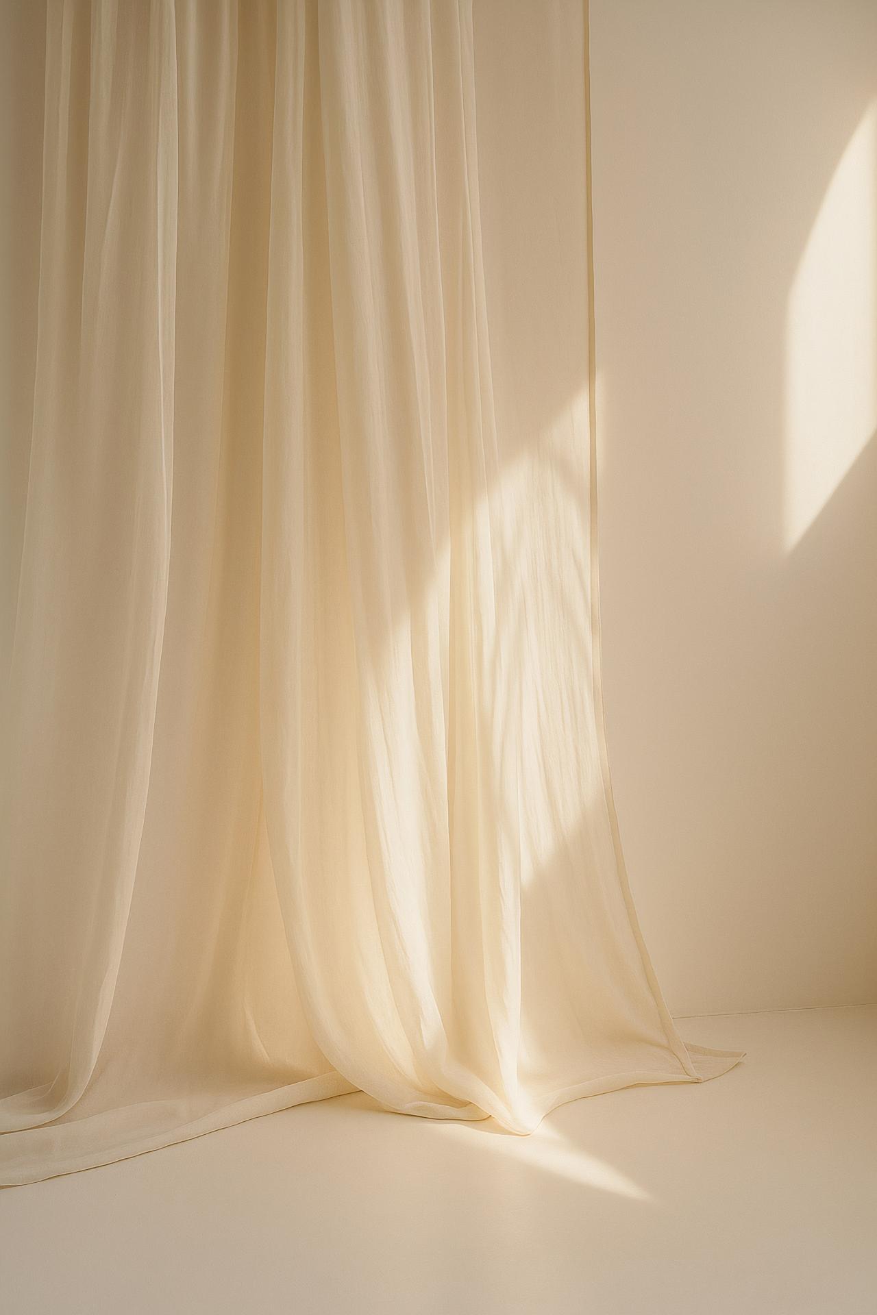 Elegant curtain textile window treatment in high resolution