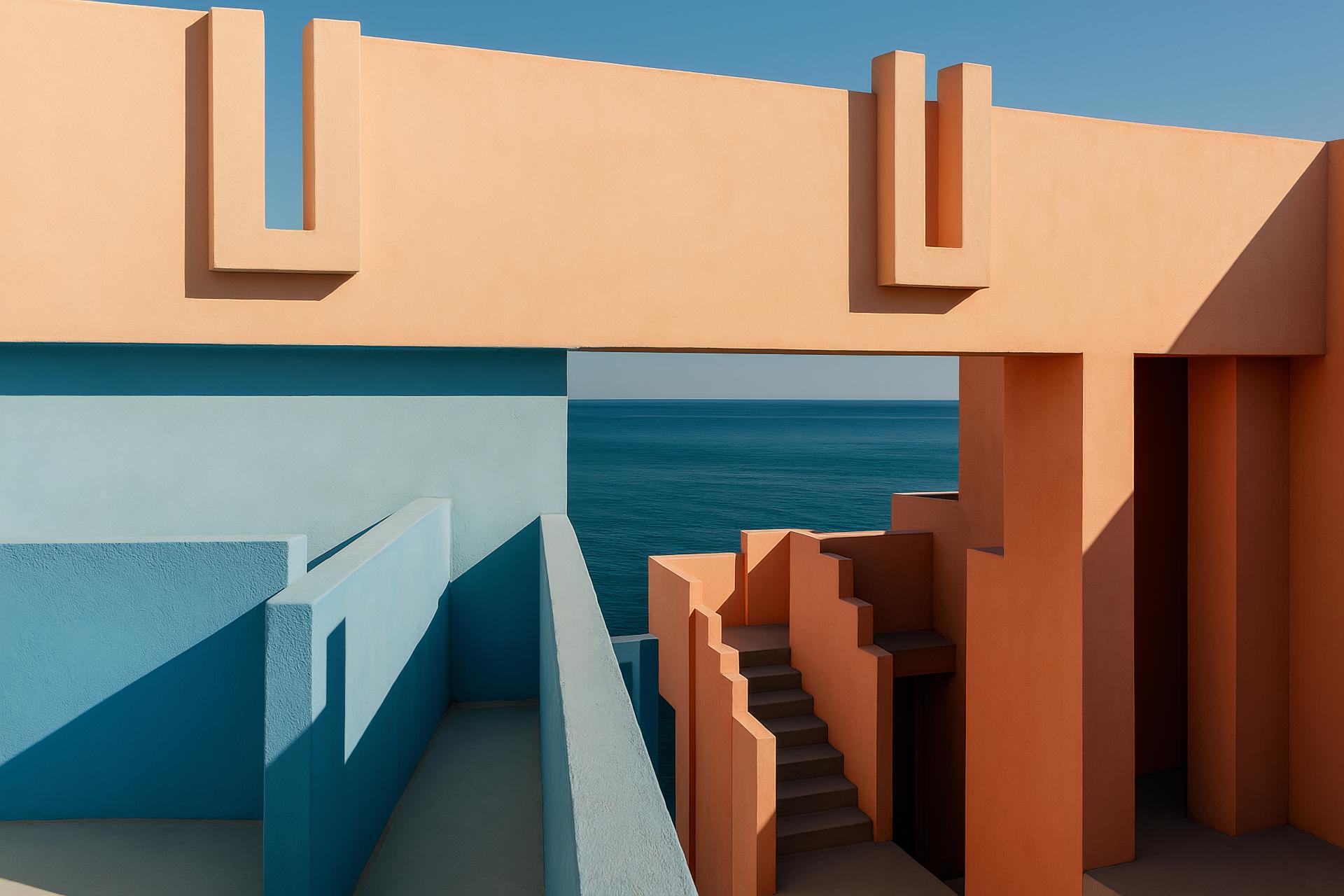 Modern Brutalist Apartment Design Composite Material Shadow House