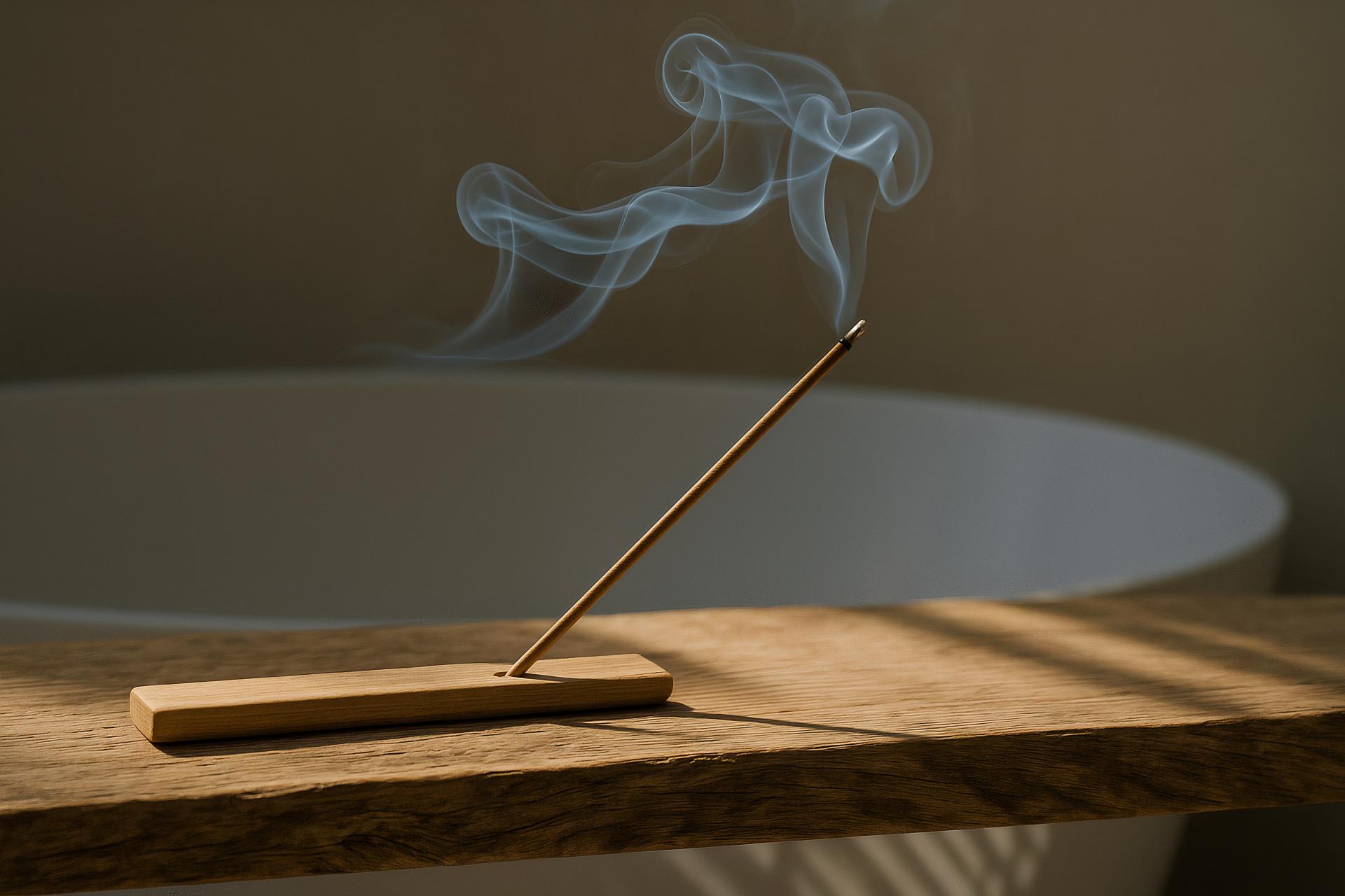 Plywood, incense sticks, joss stick, smoke, home fragrance, still life photography