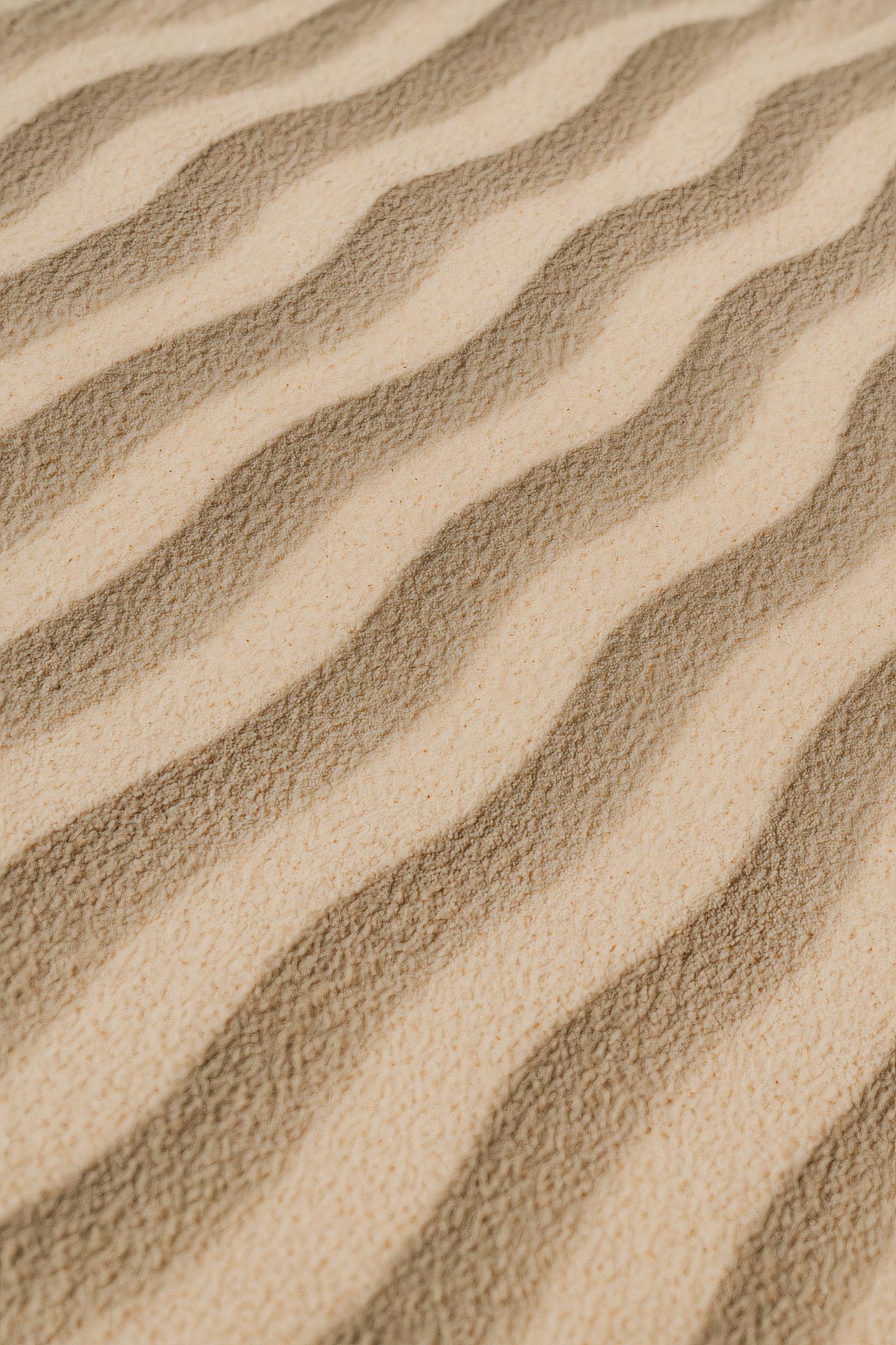 Sahara desert dunes, aeolian landform, brown sands, erg, singing sand, blowout