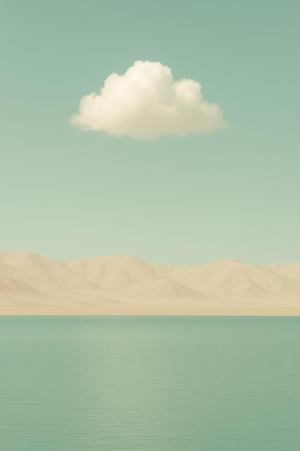 Ocean horizon meeting clear sky in serene ecoregion