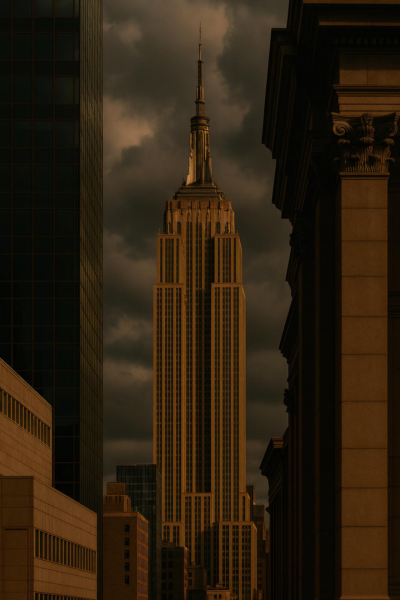 City skyline with skyscrapers and buildings in daytime light