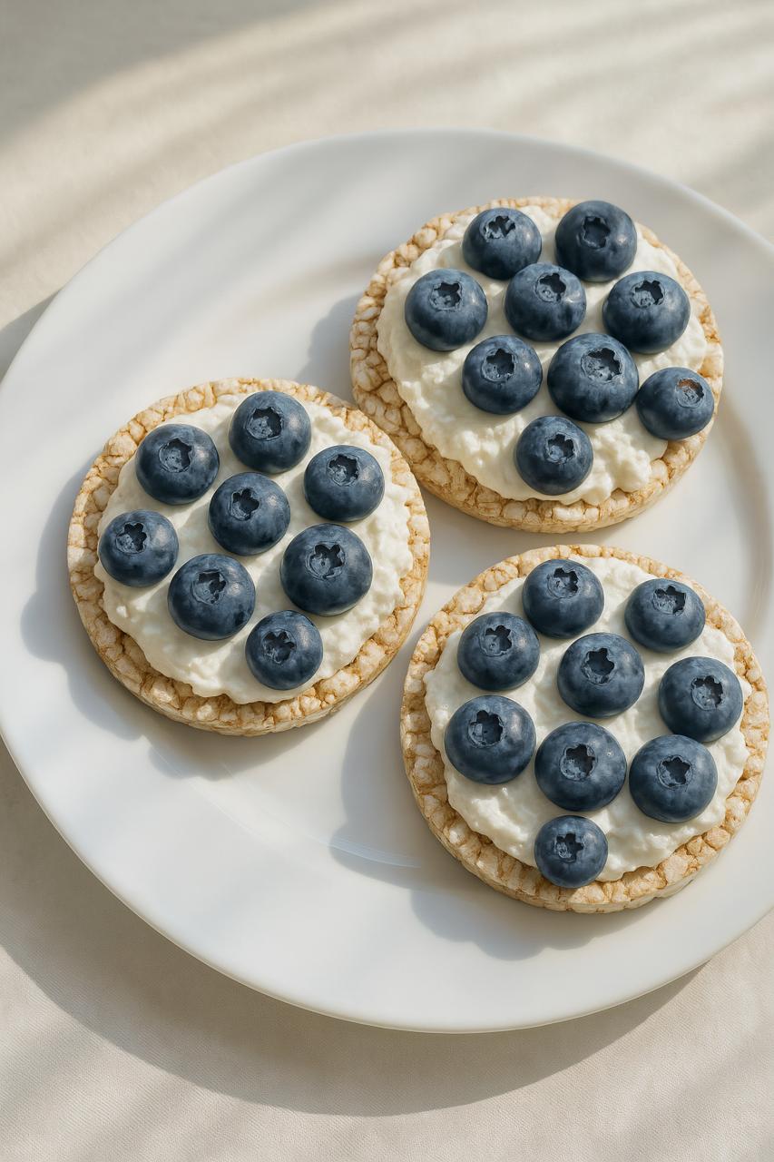 Blueberry pie with graham cracker crust, fresh berries and cream