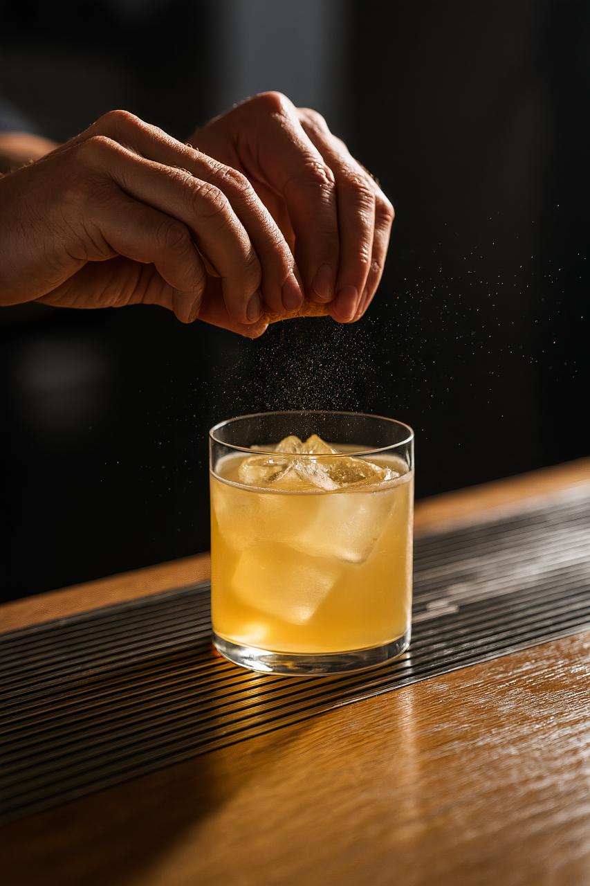Various classic cocktails on tableware