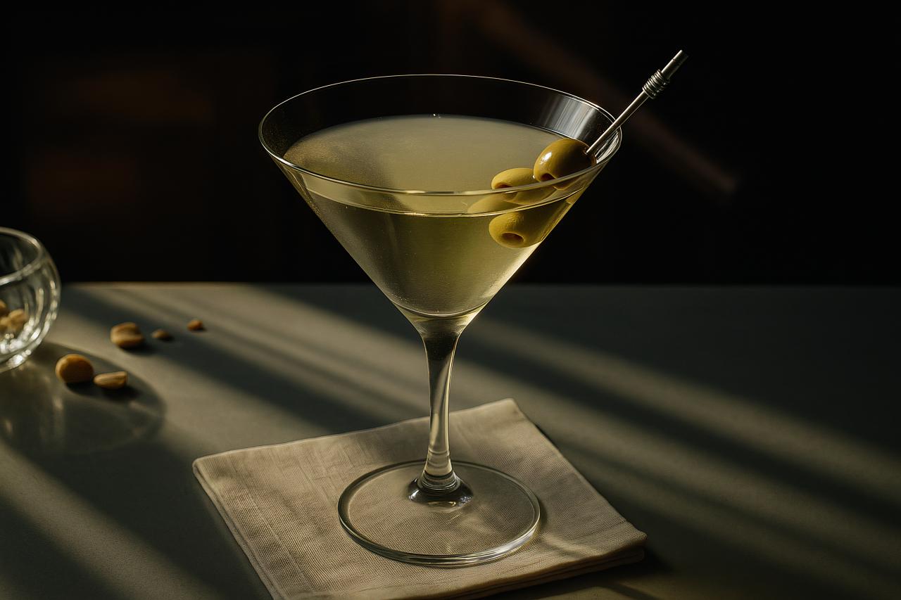 Martini glass, cocktail glasses, table setting