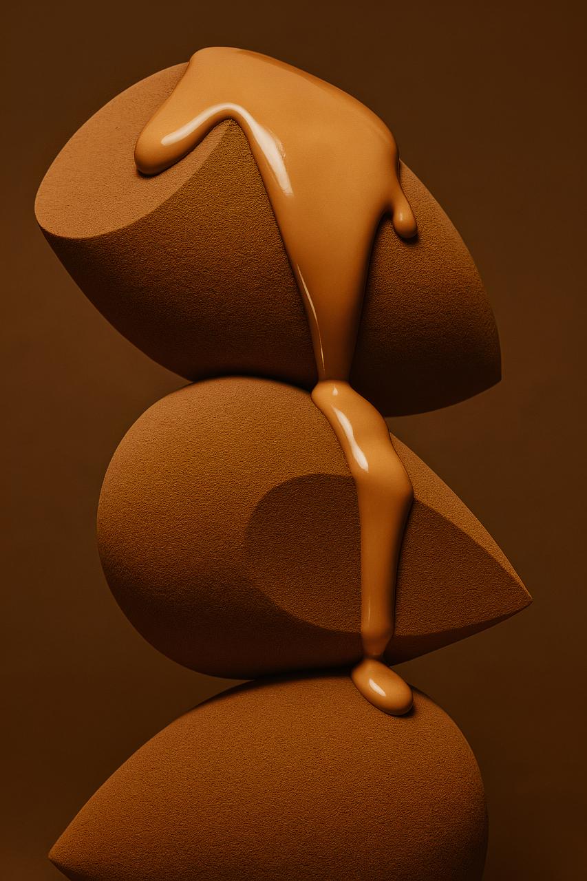 Chocolate assortment in artistic still life composition