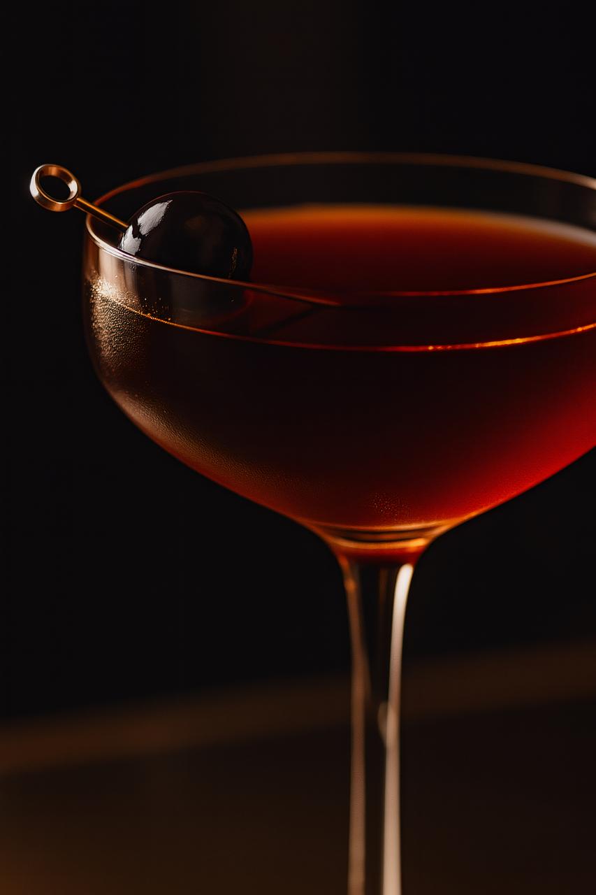 Martini glass, Rob Roy, classic cocktails, stemware