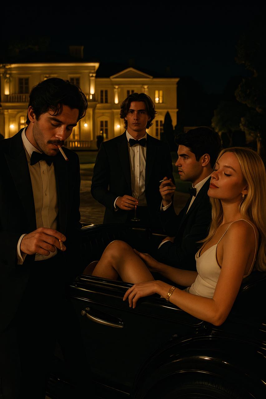 Group of professionals in formal suits and ties