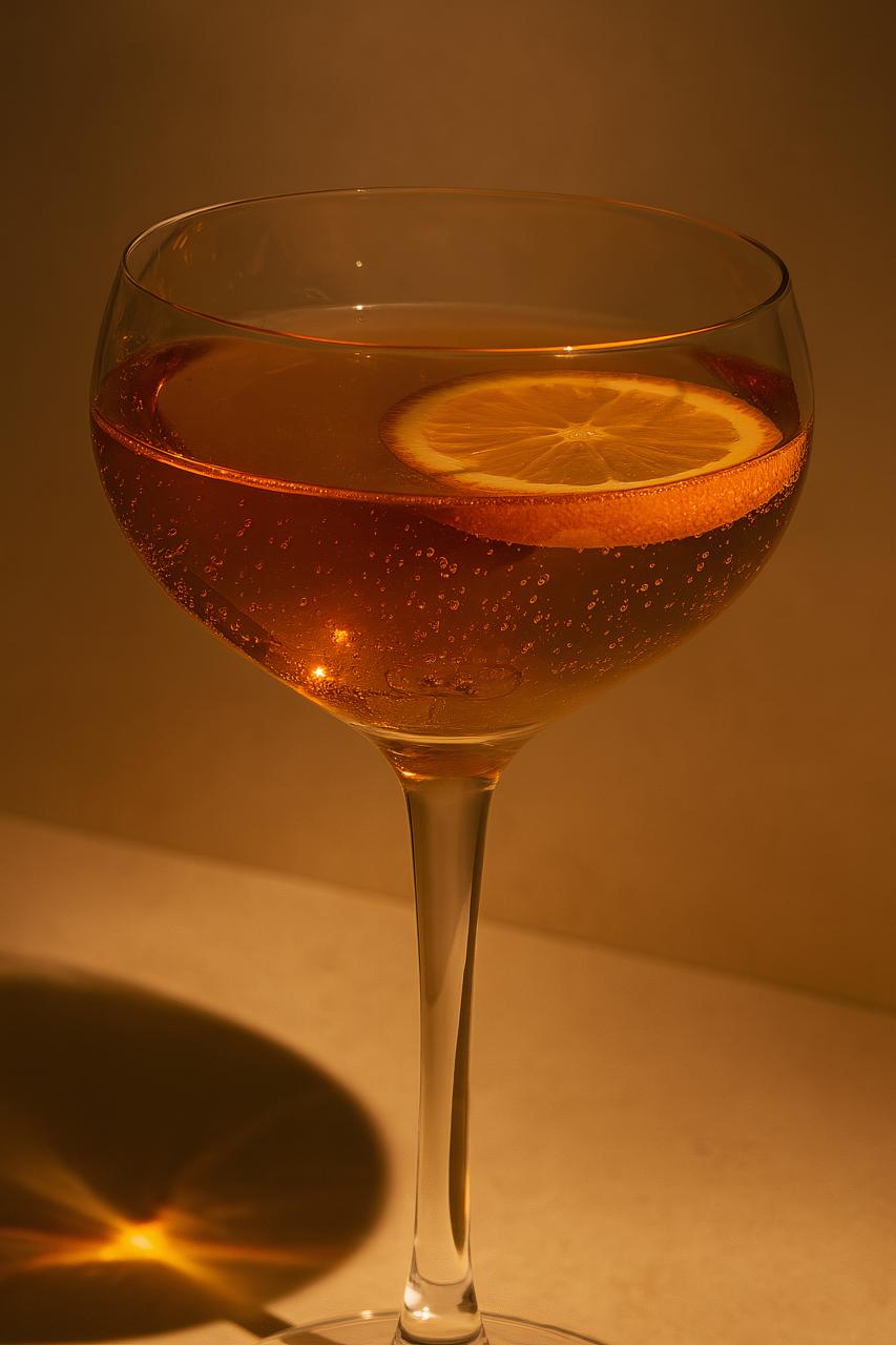 Variety of elegant stemware on table