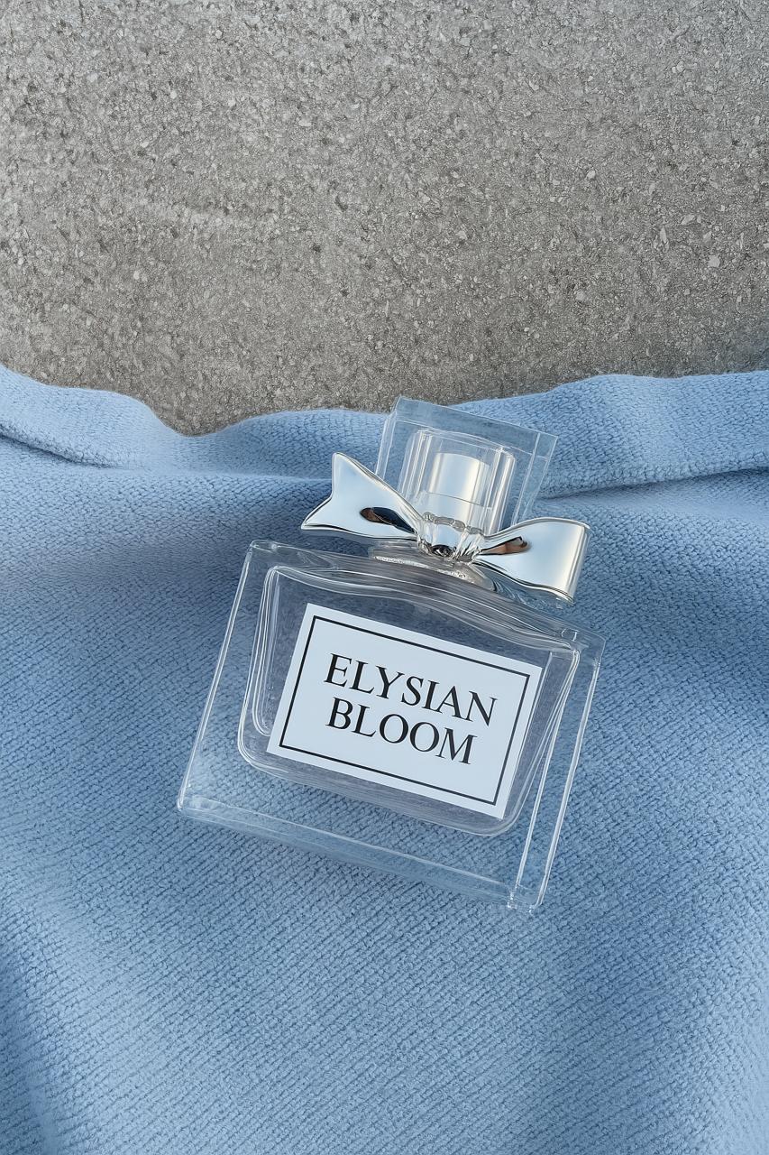 Woven fabric with perfume bottles and cosmetics