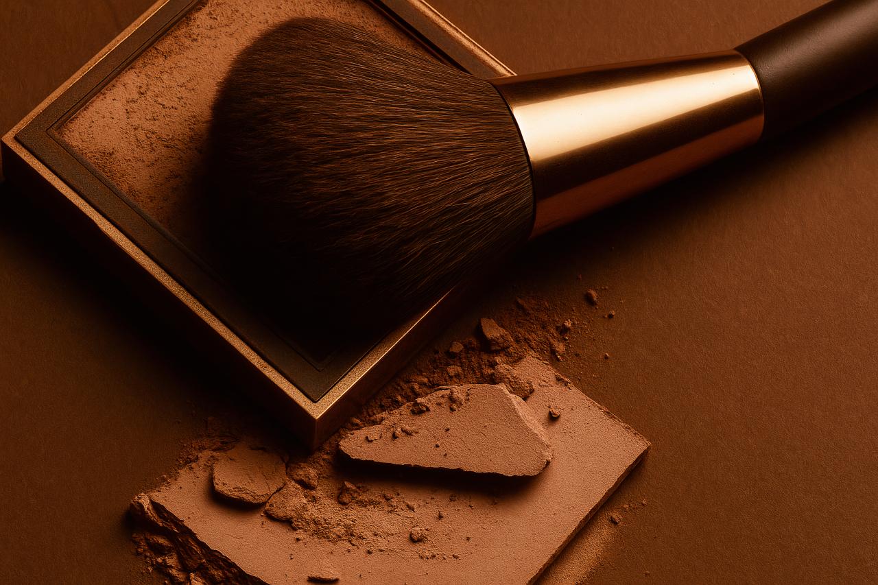 Close-up of assorted makeup brushes