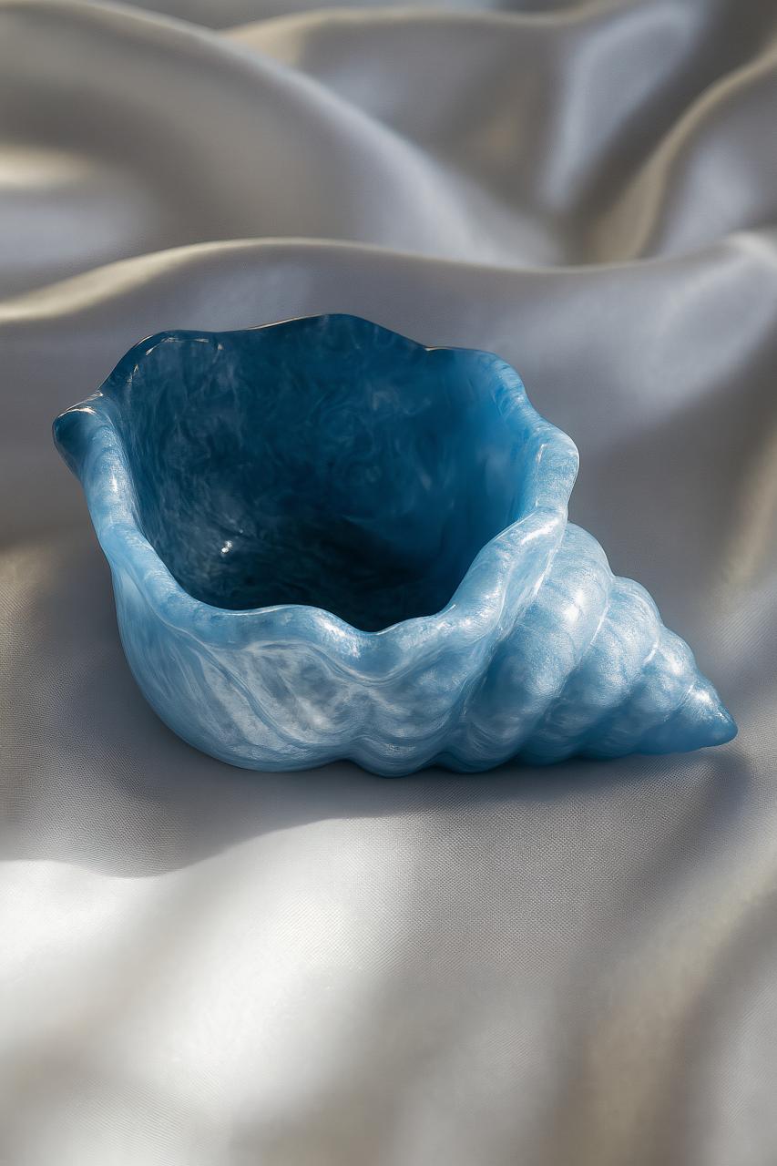 Collection of seashell-inspired ceramic ashtrays