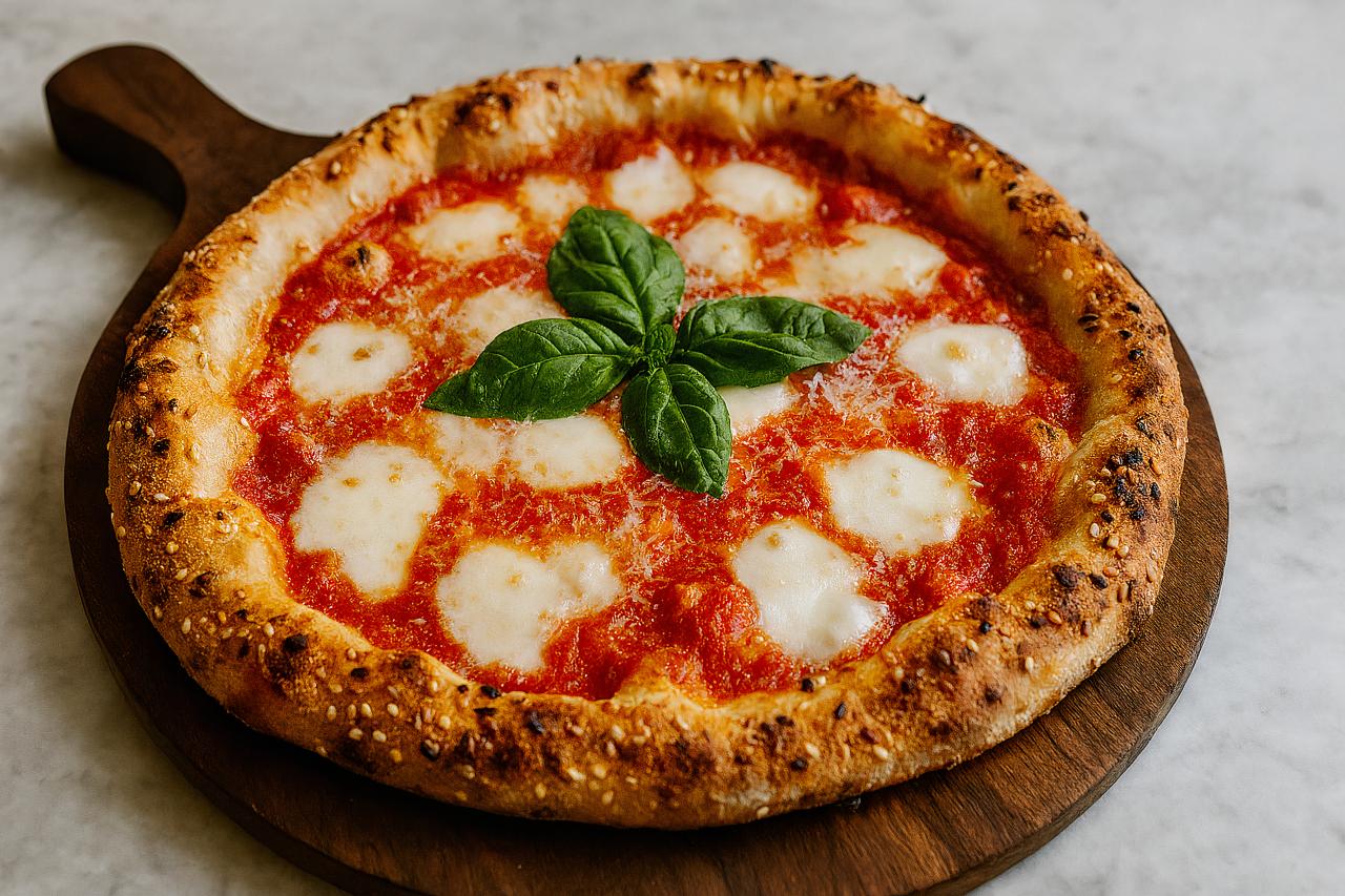 California-style pizza ingredients, recipe preparation, comfort food