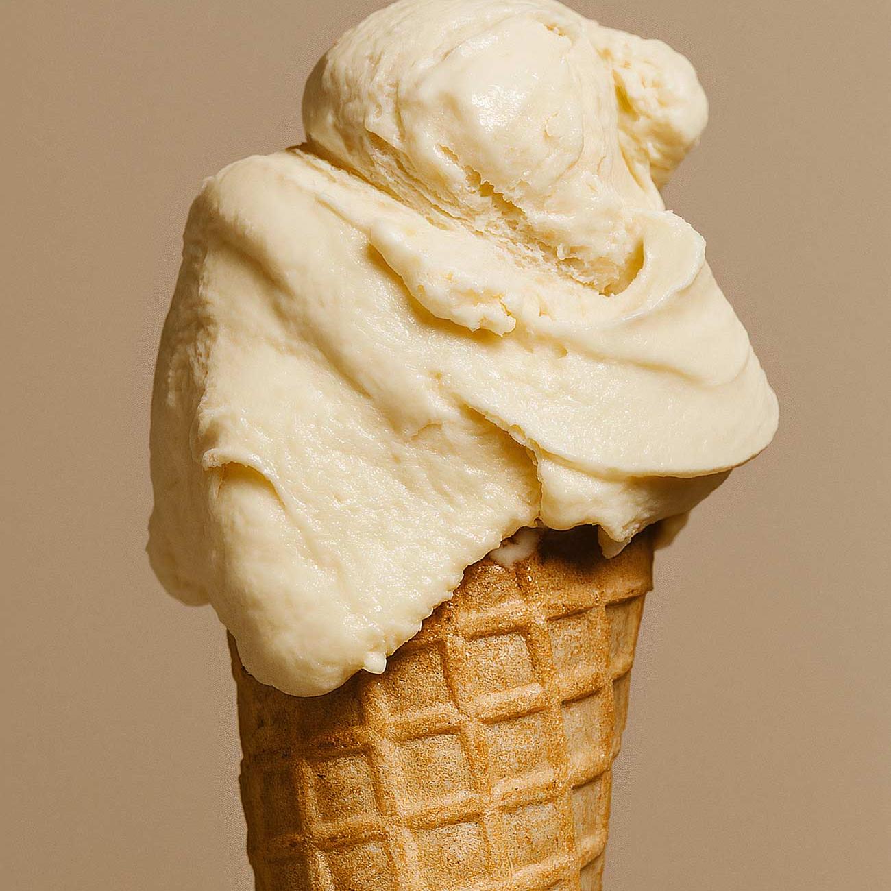 Assorted ice cream cones and gelato cups
