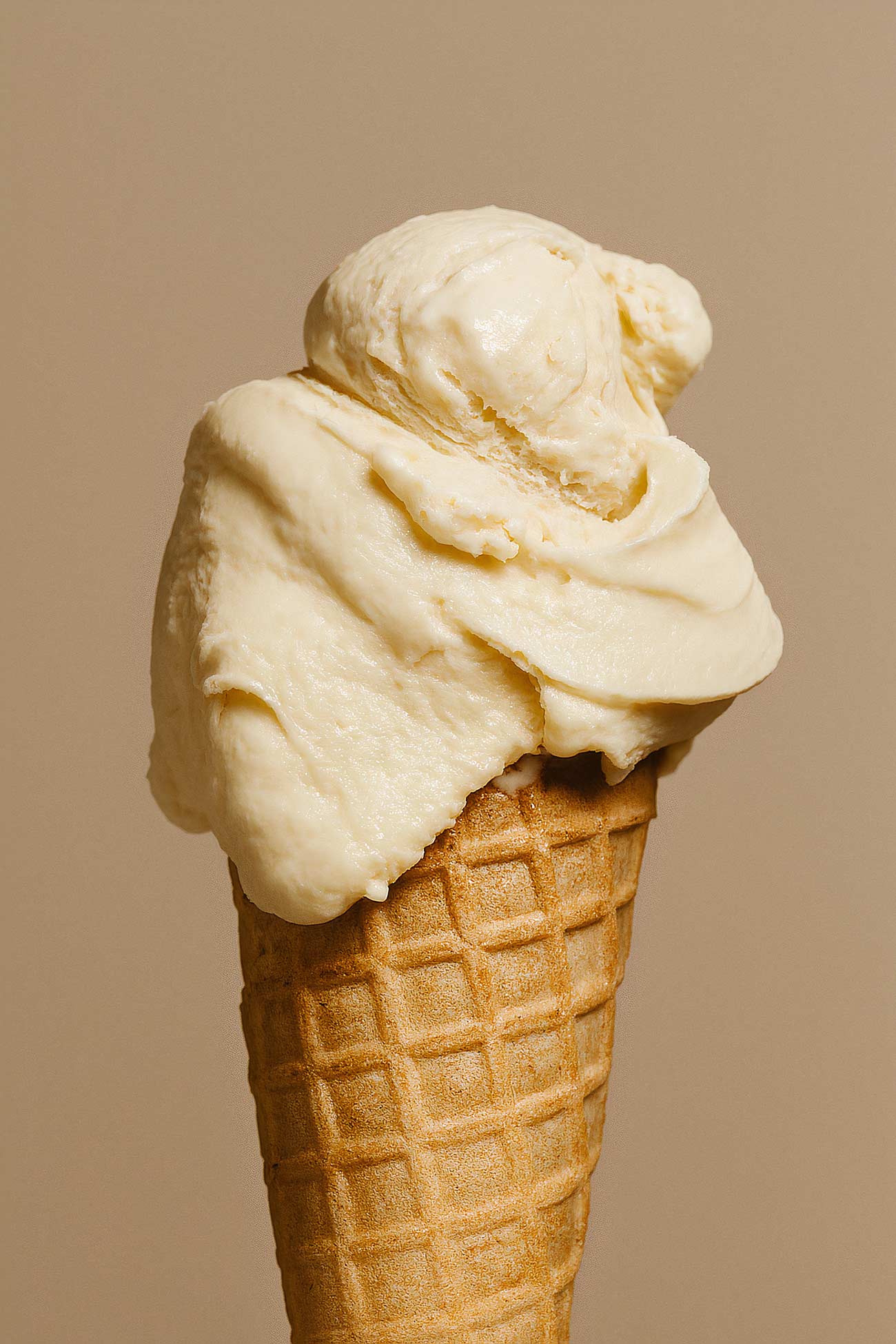 Assorted ice cream cones and gelato cups