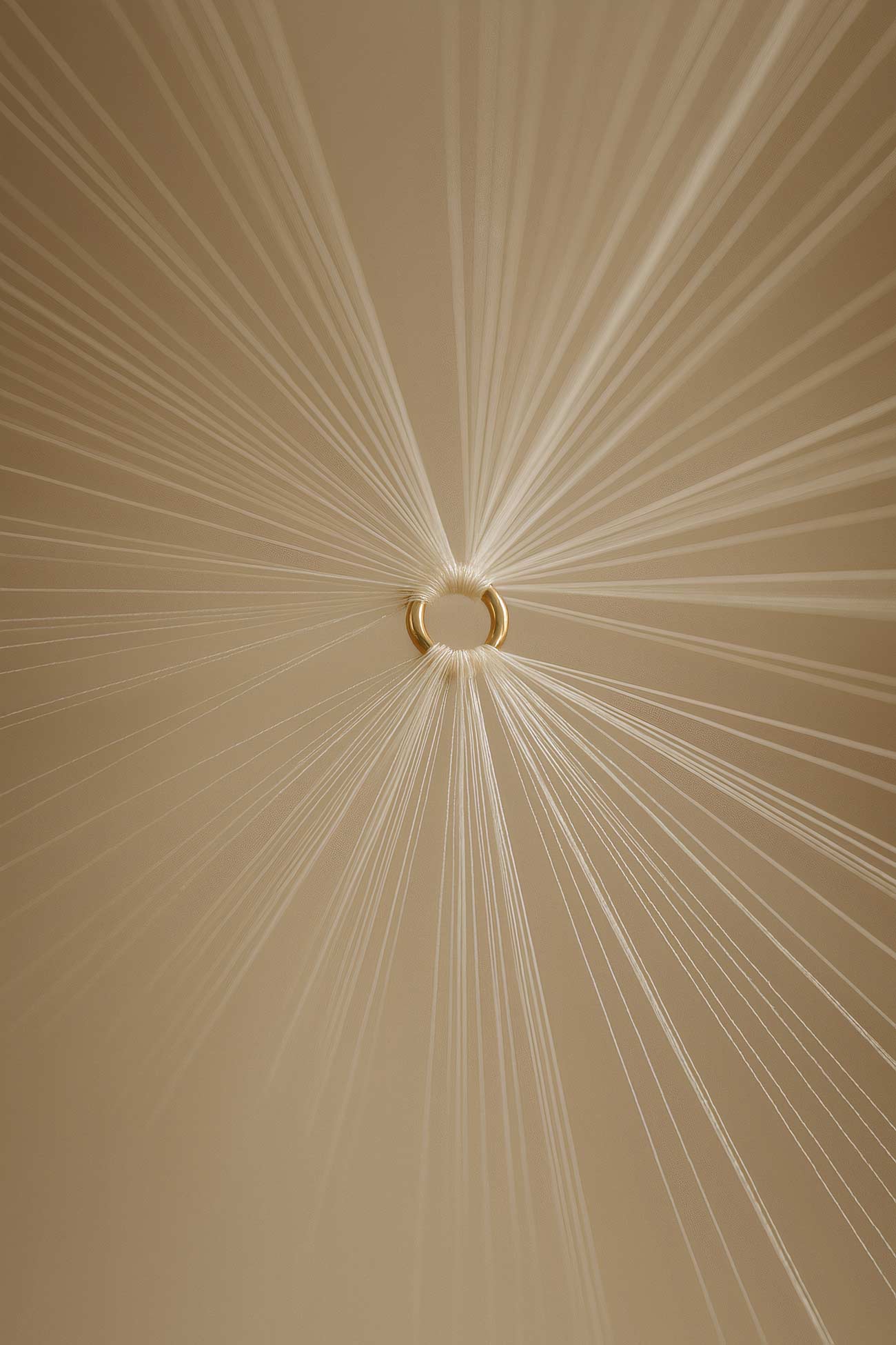 Silver and brass light reflections