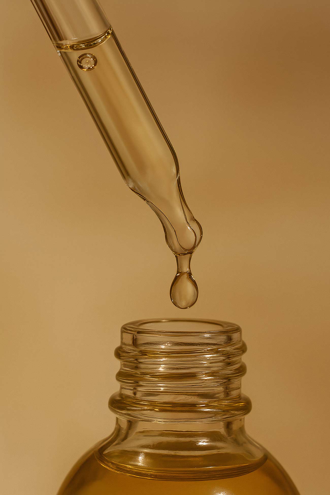 Still life laboratory equipment with oil and chemical solutions