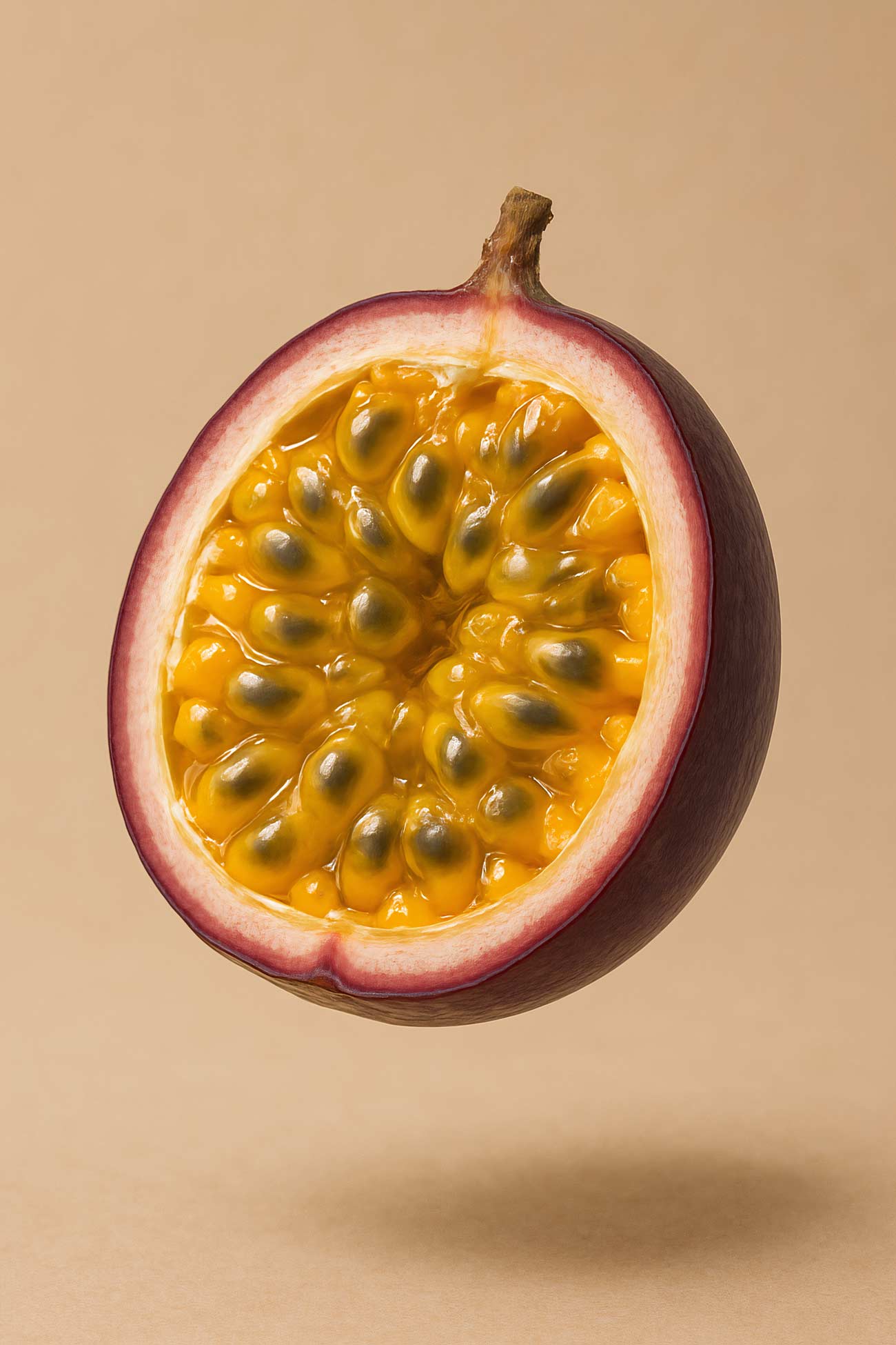 Sweet granadilla and passion fruit still life