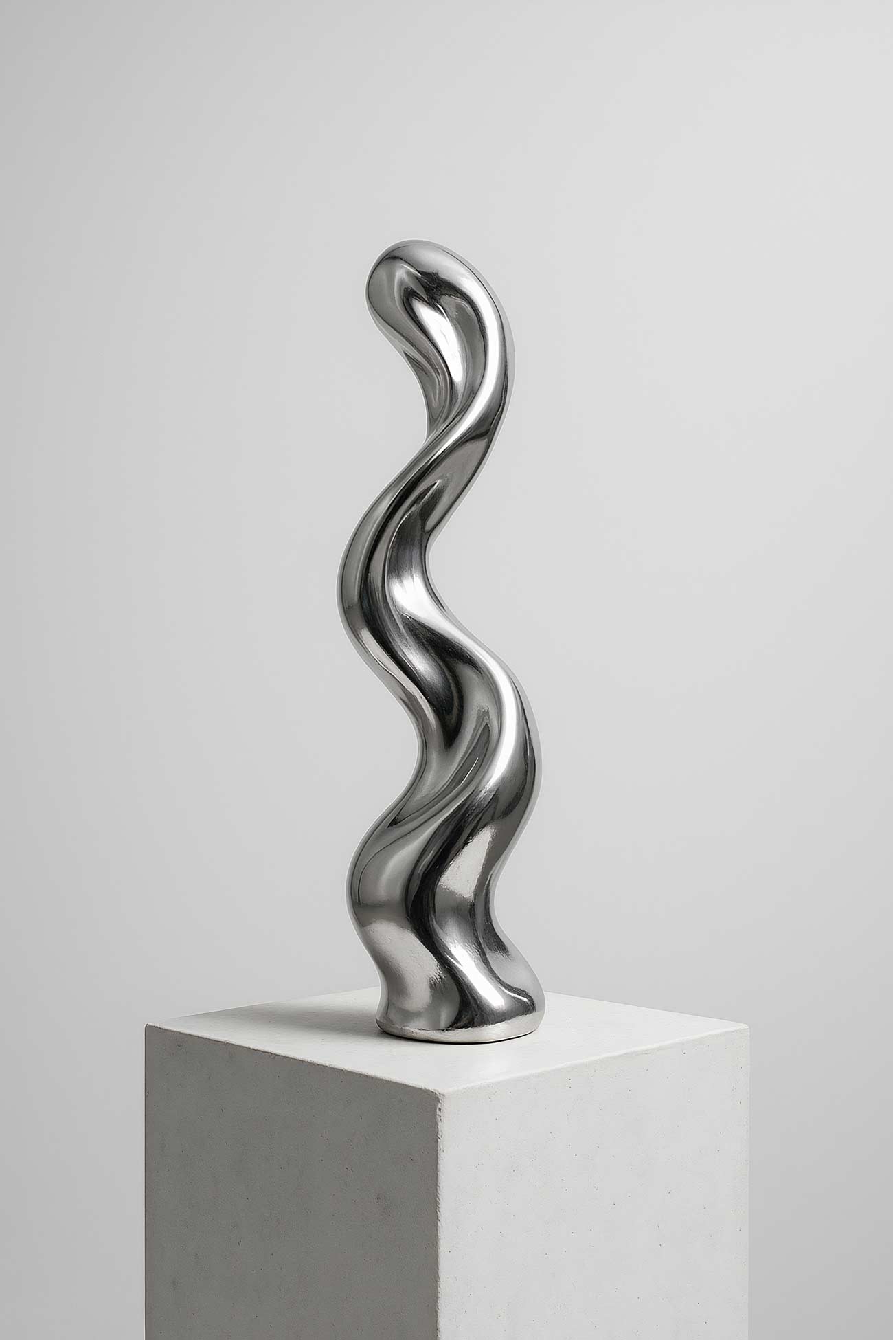 Bronze and silver modern balance sculpture