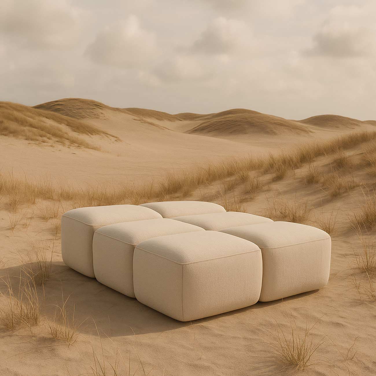 Ottoman desert sand dunes aerial view