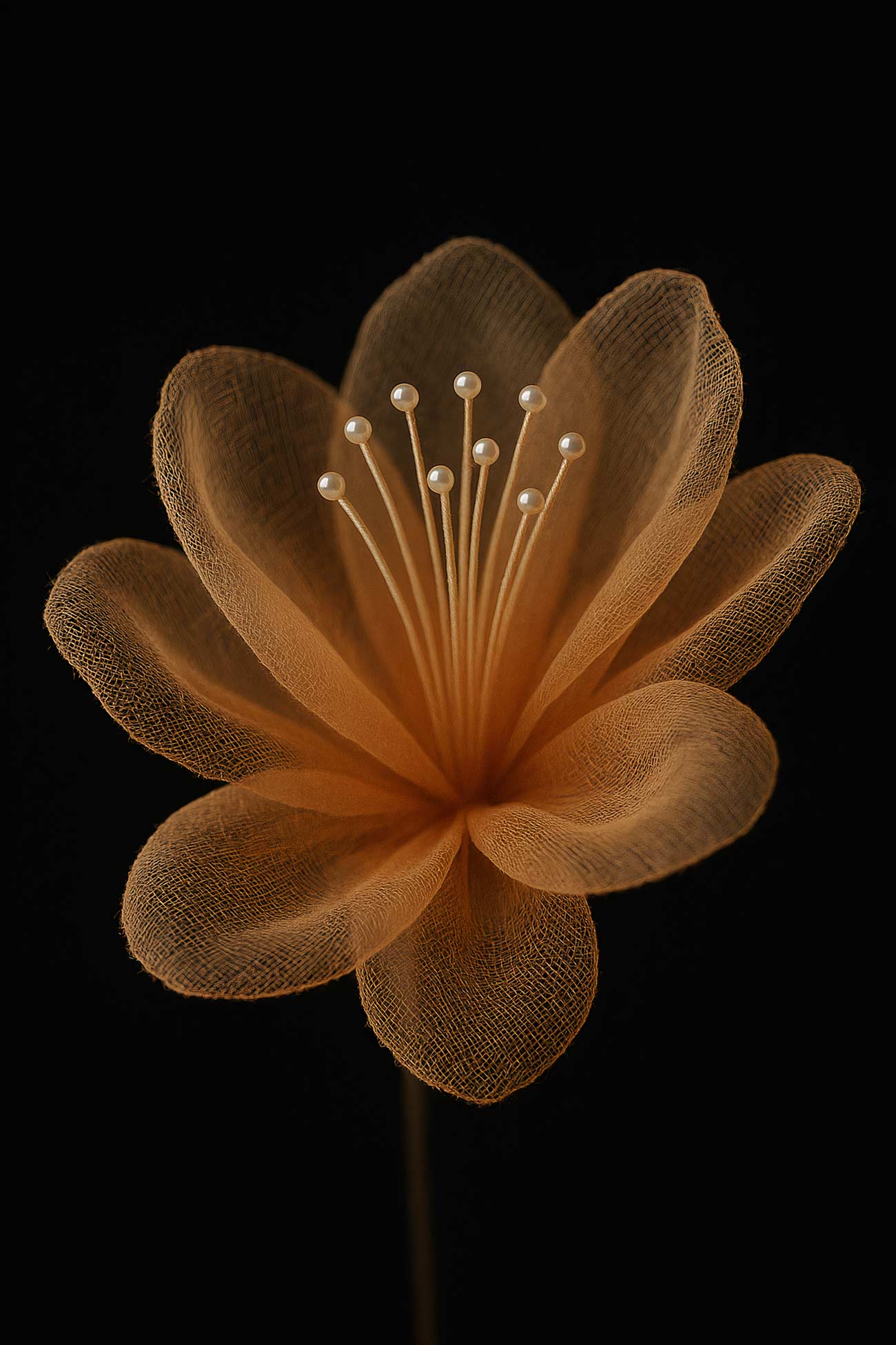 Pink lily blossom macro photography