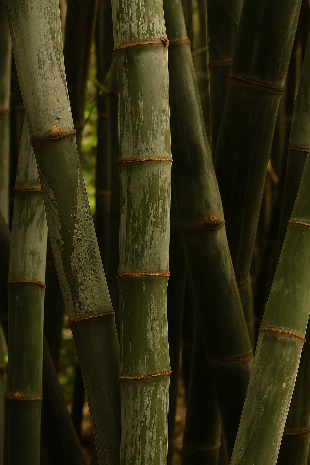 Close-up bamboo plant cane wood