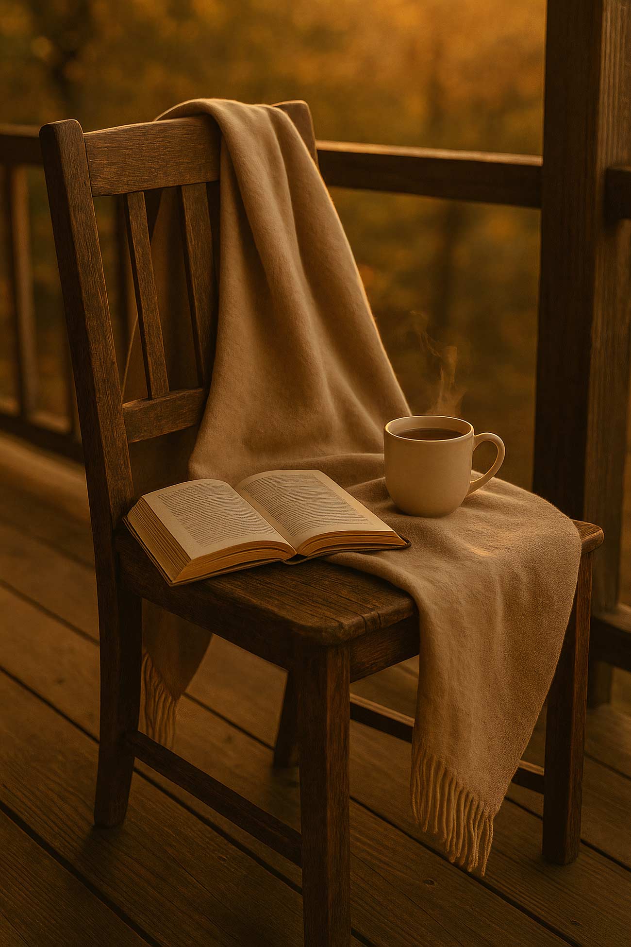 Wooden furniture and decor still life